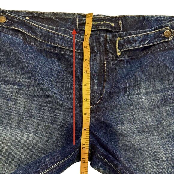 Citizens Of Humanity Baggy Wide Leg Dark Crop Jeans Size 31 Y2K Grunge Punk 90s - Picture 7 of 9